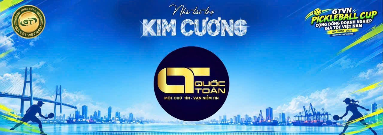 QUỐC TOẢN AUTO – NHÀ TÀI TRỢ KIM CƯƠNG GTVN PICKLEBALL CUP LẦN II – 2026 